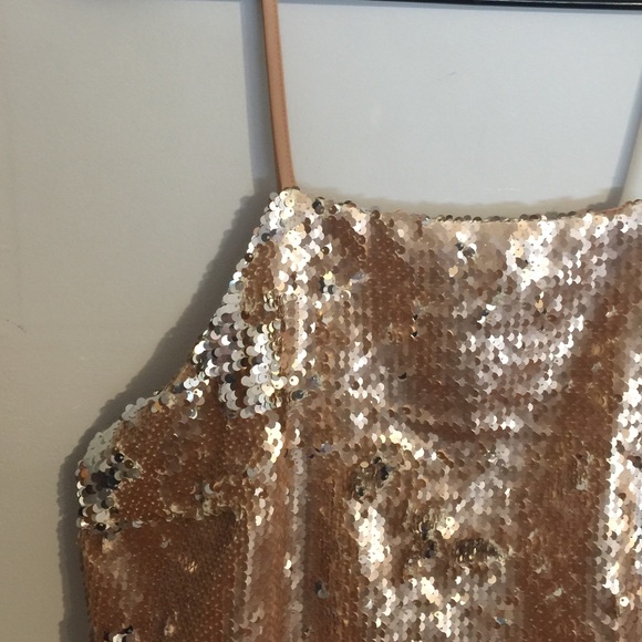 Sequin Shift Crop Top - Picture 3 of 4